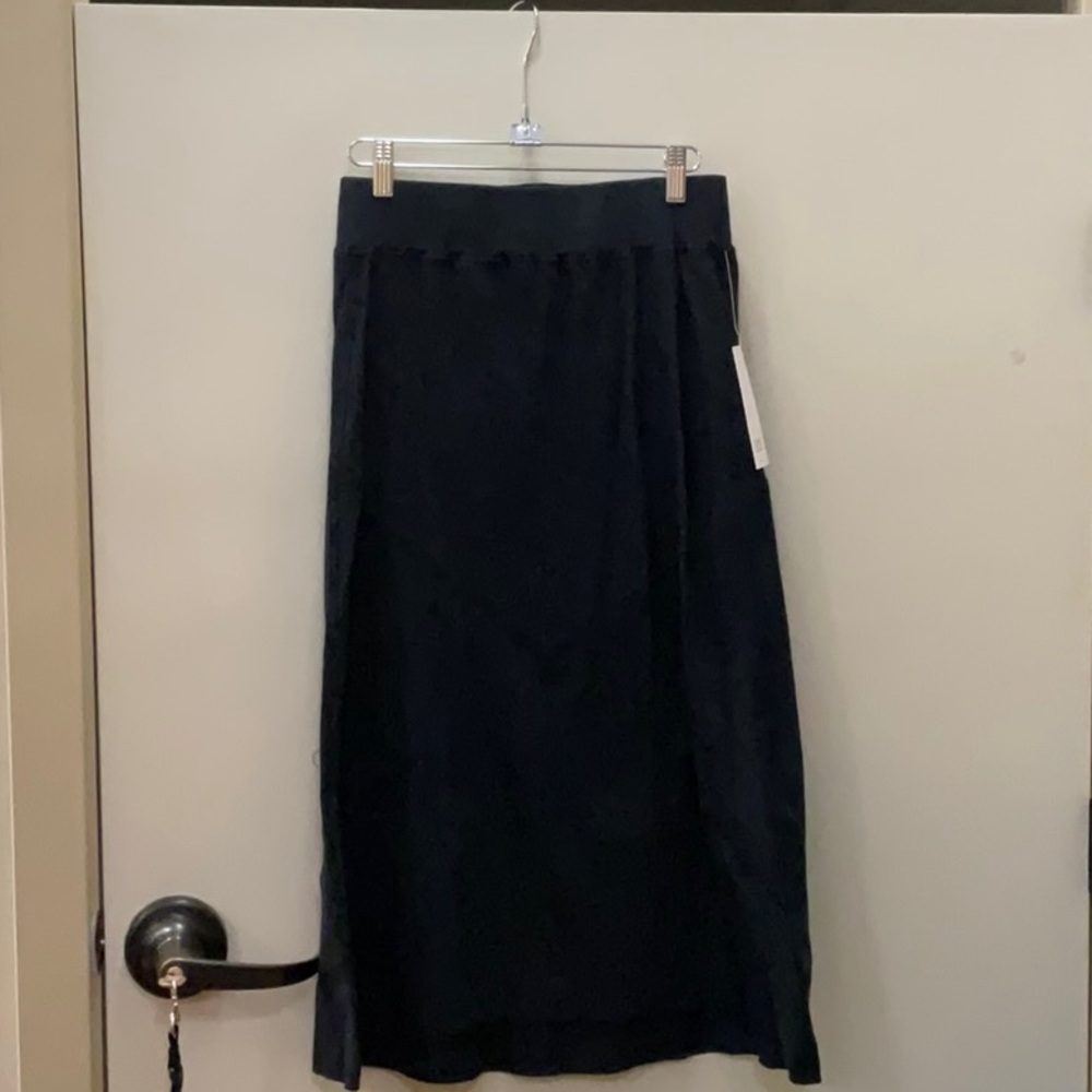 Carve Designs Black Cotton MIDI skirt NWT